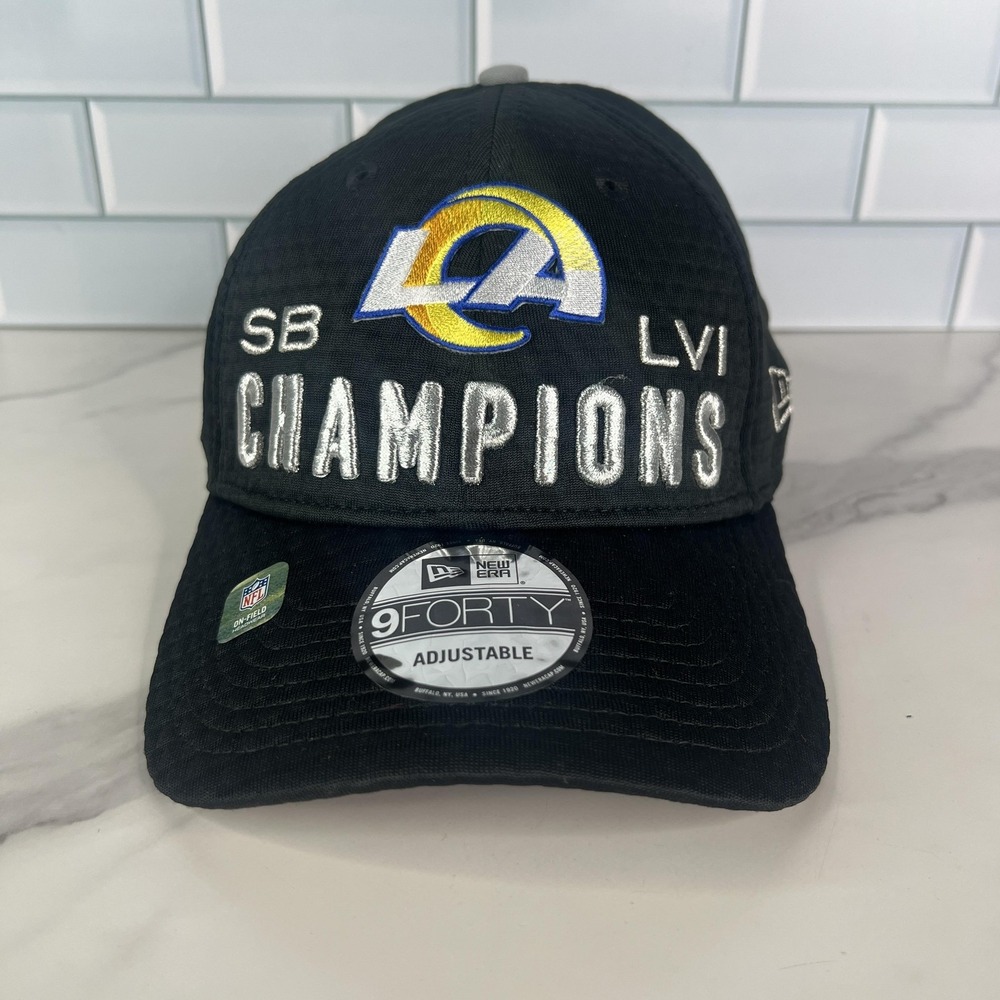 LA Rams Hat Cap Snap Back NFL Football Super Bowl LVI Champions New Era